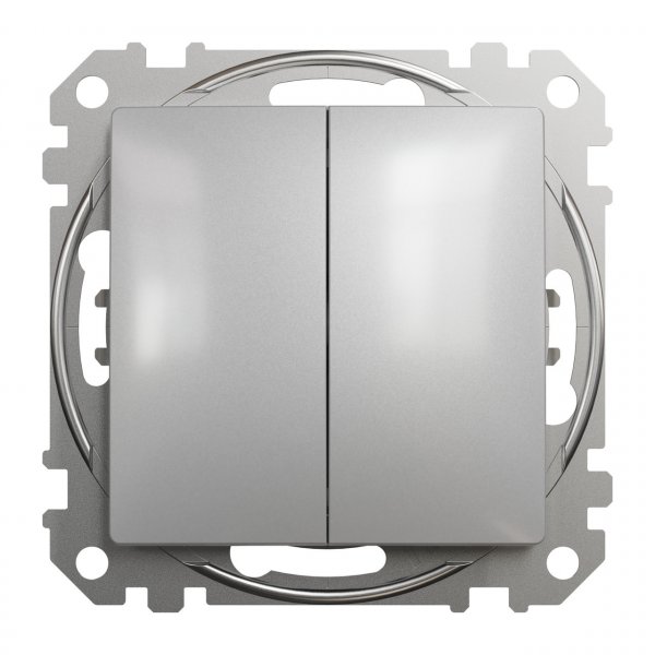 SDD113105 Двоклавішний вимикач алюміній Sedna Design Schneider Electric