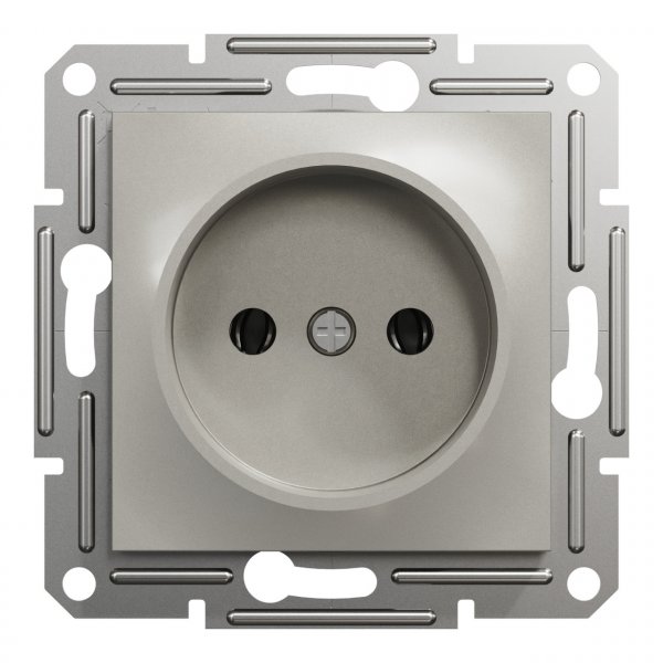 EPH3000169 Розетка без заземления бронза Asfora Schneider Electric