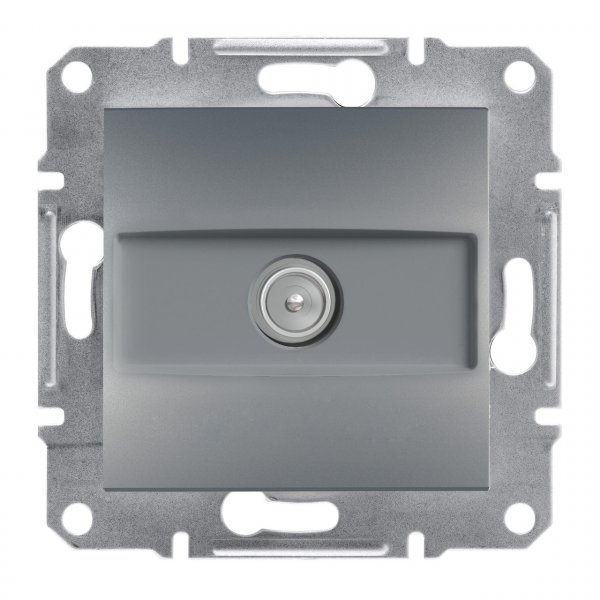 EPH3200162 Розетка ТV концевая сталь Asfora Schneider Electric