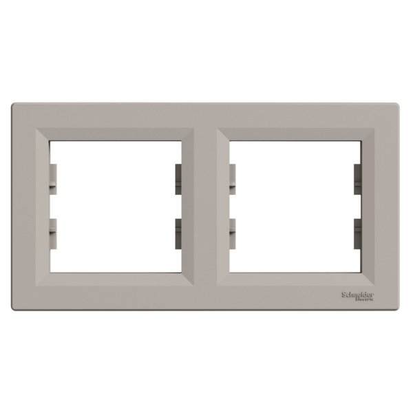 EPH5800269 Рамка двухместная горизонтальная бронза Asfora Schneider Electric