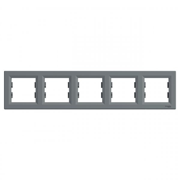 EPH5800562 Рамка пятиместная горизонтальная сталь Asfora Schneider Electric