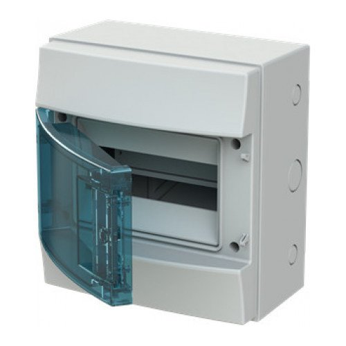 Щит навесной MISTRAL65 8M 12SM 232х250х154 IP65 прозрачная дверца 1SLM006501A1201 ABB