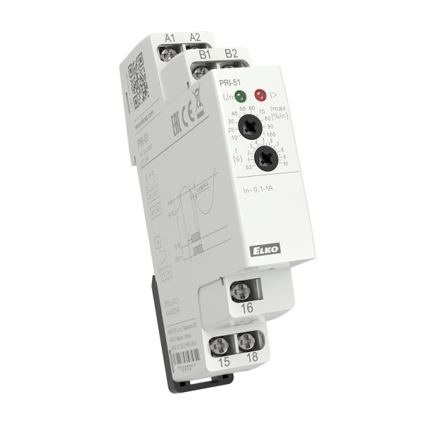 Реле контролю струму PRI-51/0,1-10A AC 24-230V DC 24V ELKOep