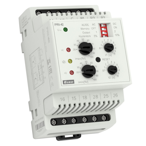 Реле контроля тока PRI-42/UNI AC/DC 24-240V ELKOep