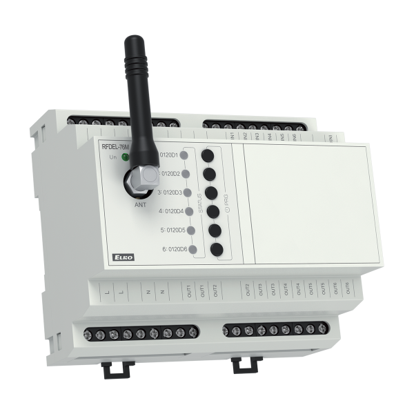 Диммер универсальный 6-канальный R-L-C-ESL-LED RFDEL-76/M AC 230V iNELS