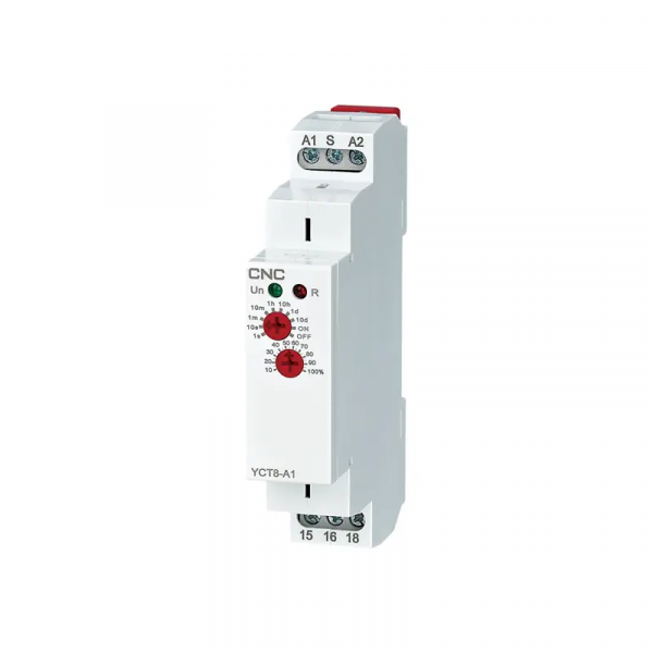 Модульне реле затримки відключення YCT8-B1 AC/DC 12-240В, 1 С/О - 16А АС1 250В / DC 24 CNC