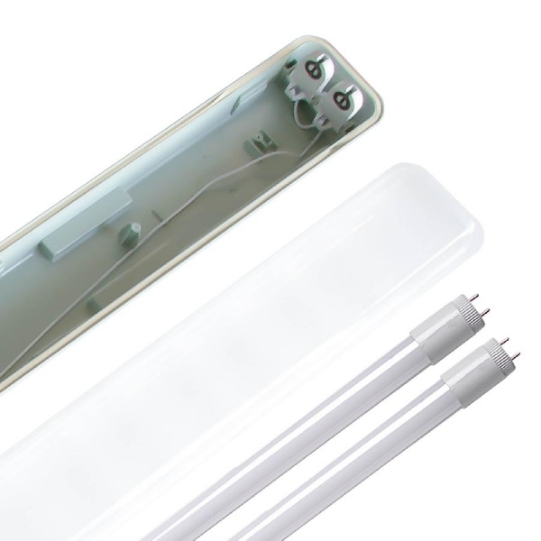 Світильник ЕВРОСВЕТ LED-SH2-40 2*1200 IP65 з лампами 18Вт 4000К 000059846