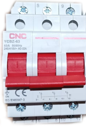 Переключатель нагрузки трехпозиционный YCBZ-63 3P 63A 1-0-2 240/415V~ CNC ELECTRIC