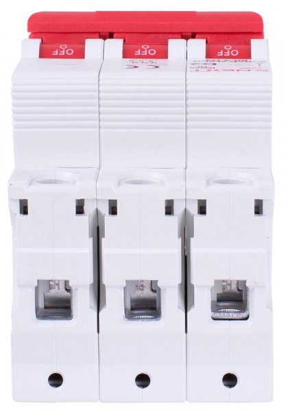 S026144 Модульный автоматический выключатель e.mcb.stand.60.3.D25, 3р, 25А, D, 6 кА