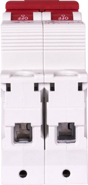 S081014 Модульний автоматичний вимикач e.mcb.stand.60.DC.2.C2, 2р, 2А, C, 6кА, DC