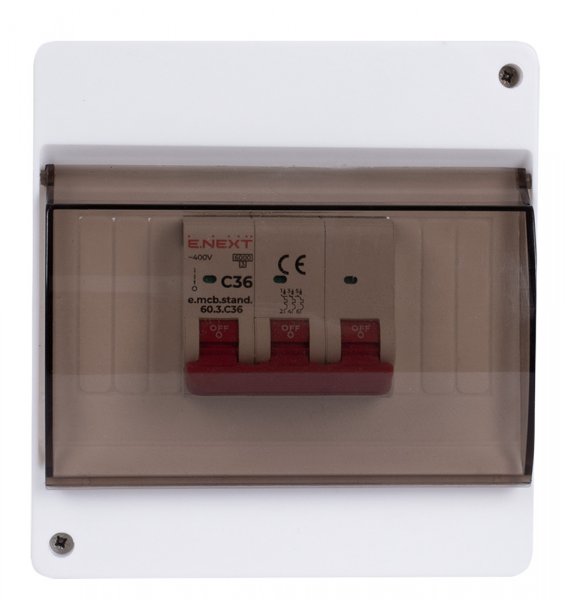 S029113 Корпус пластиковый 6-модульный e.plbox.stand.n.06k, навесной