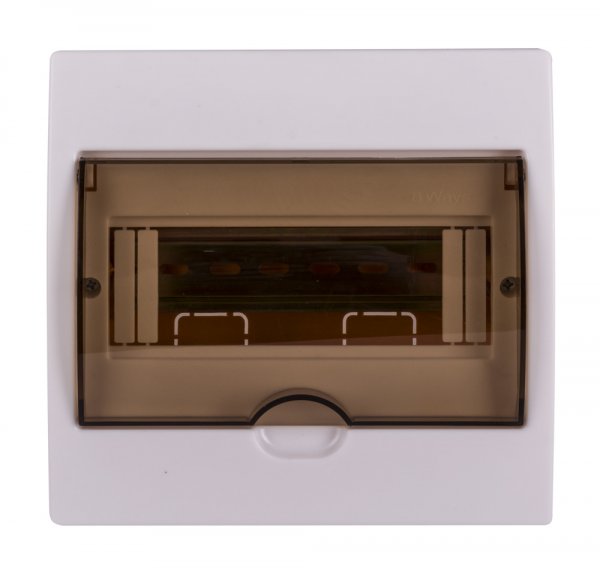 S029101 Корпус пластиковый 8-модульный e.plbox.stand.w.08k, встроенный