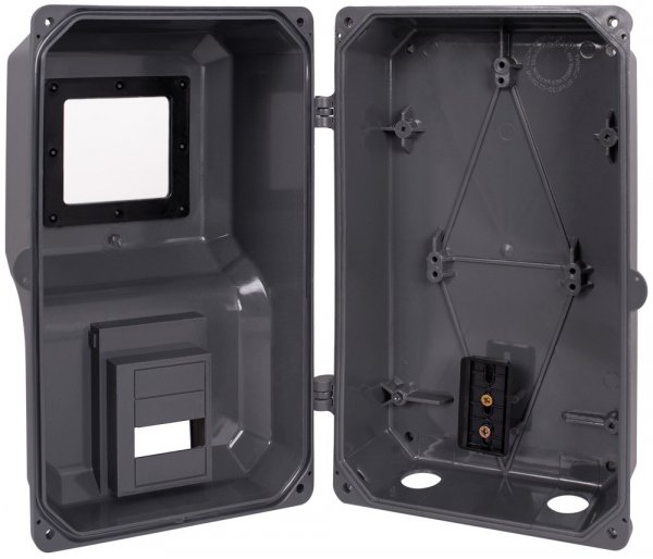 S0110001 Корпус пластиковый e.mbox.stand.plastic.n.f1 под однофазный счетчик, навесной, с комплектом метизов