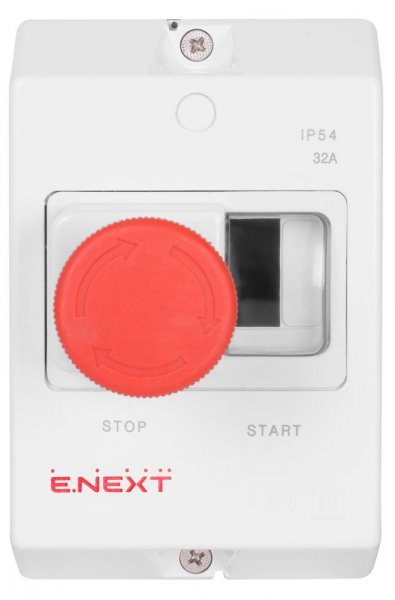 P004036 Корпус пластиковий e.mp.pro.box IP54 з кнопкою "Стоп"