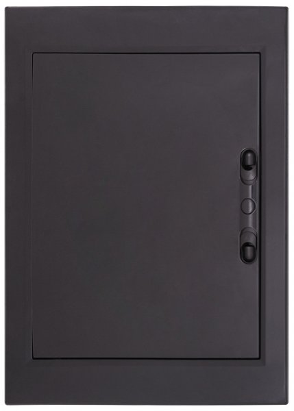 CP32924B Корпус пластиковий на 24 модулів e.plbox.pro.n.24b.black навісний, чорний з непрозорими дверцятами IP40