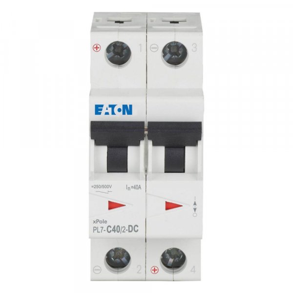 Автоматический выключатель PL7 DC C 2P 40А 10kA (264906) Eaton