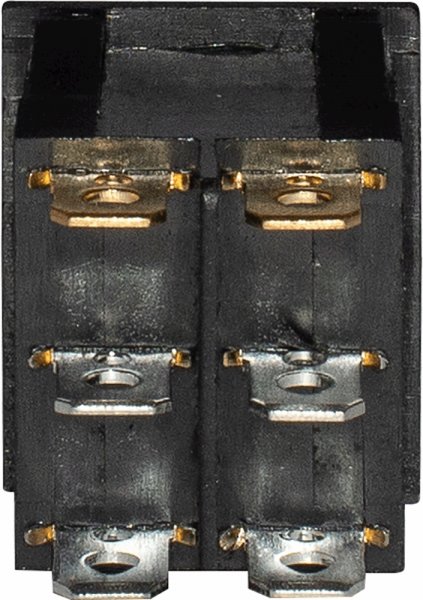 Переключатель клавишный e.switch.key.02, 6 pin, двойной, с индикацией s2040002