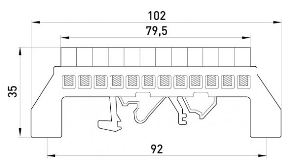 P0650014 Шина нулевая e.bsi.pro.2.12 в изолированном корпусе универсальна E.NEXT