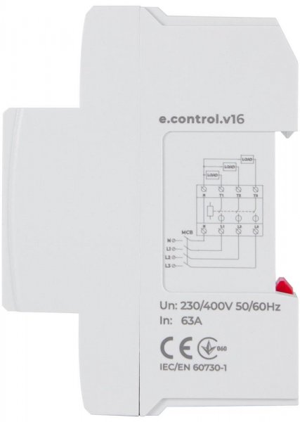 P0690026 Реле контролю напруги та струму трифазне 63А з індикацією e.control.v16 E.NEXT