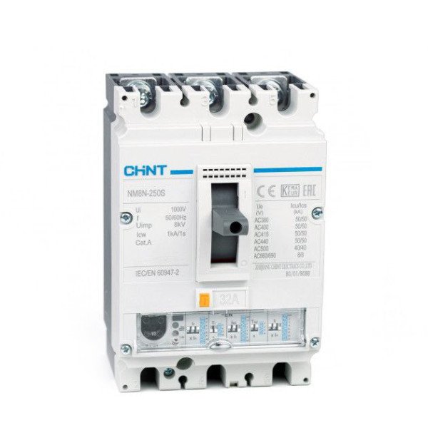 271332 Автоматический выключатель NM8N-250S EN 63А 3P 50кА Chint