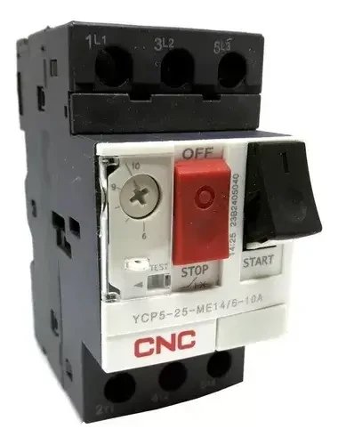 Автоматичний вимикач захисту двигуна YCP5-25-ME08 2,5A-4A CNC