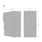 LE1M35M722 Контактор в оболонці TeSys K 3Р теплове реле 12-16А котушка 220В AC 3NO IP65 Schneider