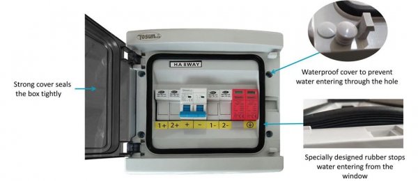 Влагозащищенный корпус HA модульный 4 модуля IP65, накладной, пластиковый UV ABS TOSUNLux