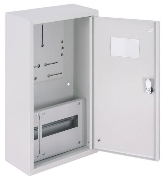 P0100222 Корпус учета металлический e.mbox.pro.n.f3.12 IP31 навесной под 3ф счетчик, 12 модулей