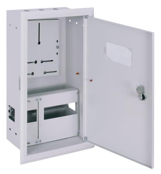 P0100228 Корпус обліку металевий e.mbox.pro.w.f1.12 IP31 вбудований під 1ф лічильник, 12 модулів