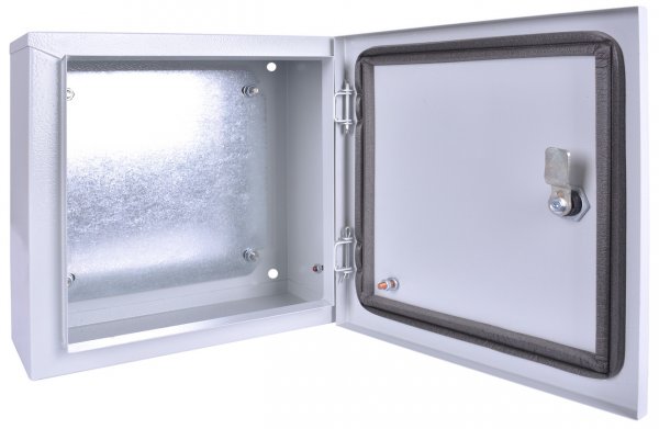 S0105004 Металлический корпус e.mbox.stand.p.30.30.20 IP54 с монтажной панелью (300x300x200) E.NEXT