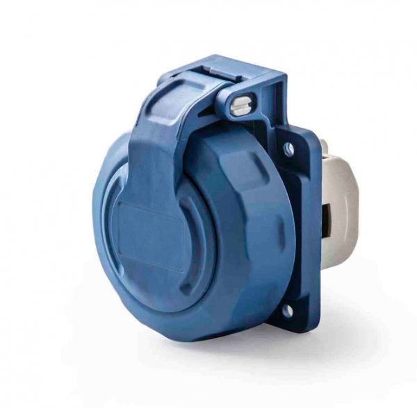 Розетка вбудована (силовий роз'єм) EEH-16S  IP67 (16A, 250V, Schuko) 4482126 ETI