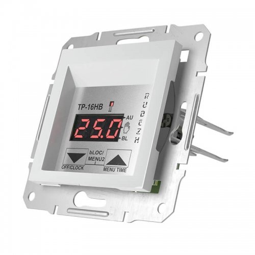 Терморегулятор з тижневим таймером в розетку ТР-16НВ, бронза, 16A РУБІЖ