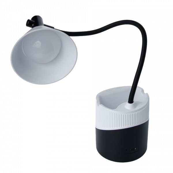 Настольная LED лампа аккумуляторная Ridy-С4-PWR 4Вт бело-черная 000059889