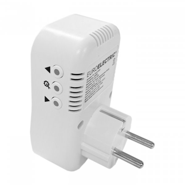 EUROELECTRIC Реле контроля напряжения в розетку 16А 3,5кВт 150V-210V 230V-280V (50) RV-16A/3,5kW