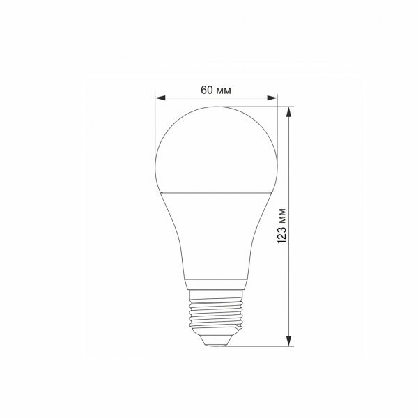 LED лампа VIDEX  A65e 15W E27 4100K VL-A65e-15274