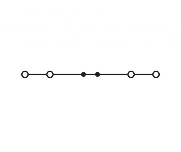 Проходная клемма Wago 2000-1402 (для Ex e) (оранжевая)