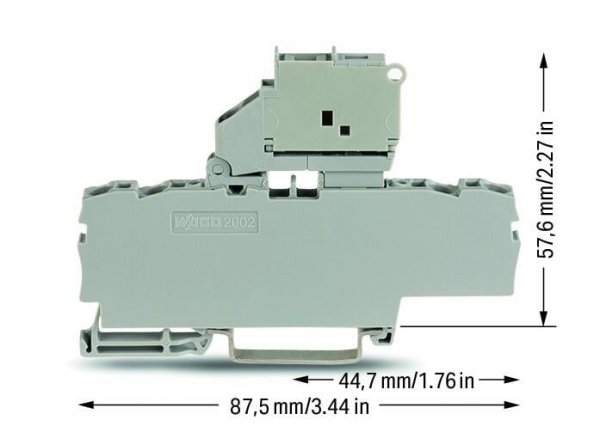 Клема Wago 2002-1811 TJS с предохранителем