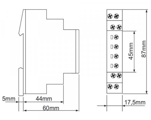 Импульсное реле 1 контакт 8А 12-240В AC/DC Schrack ZR5B0011