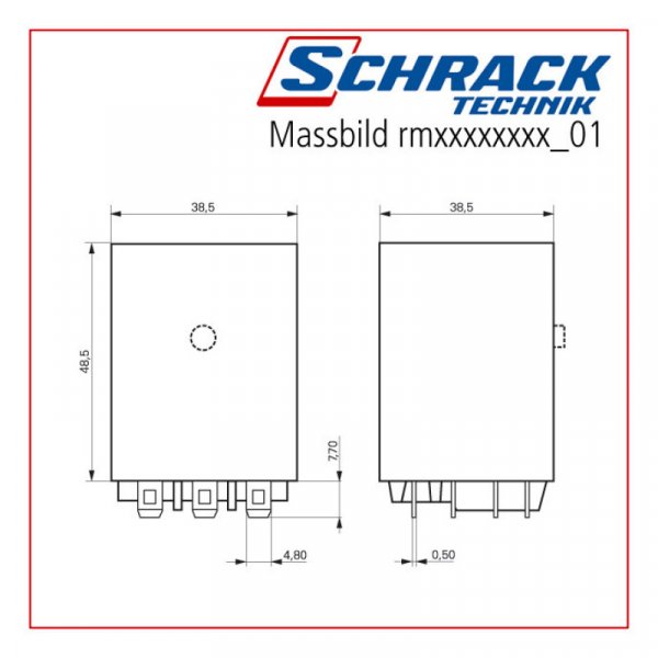 Реле силовое 3 нормально открытых контакта 30А 24В DC "Faston250" Schrack RMD05024