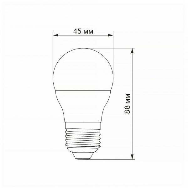 LED лампа VIDEX G45h 6W E27 4100K