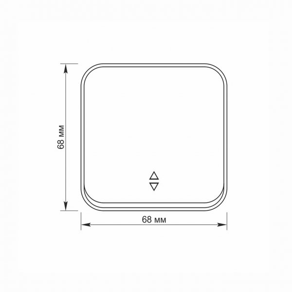 IP20 Вимикач зовнішній одноклавішний прохідний чорний графіт VIDEX BINERA