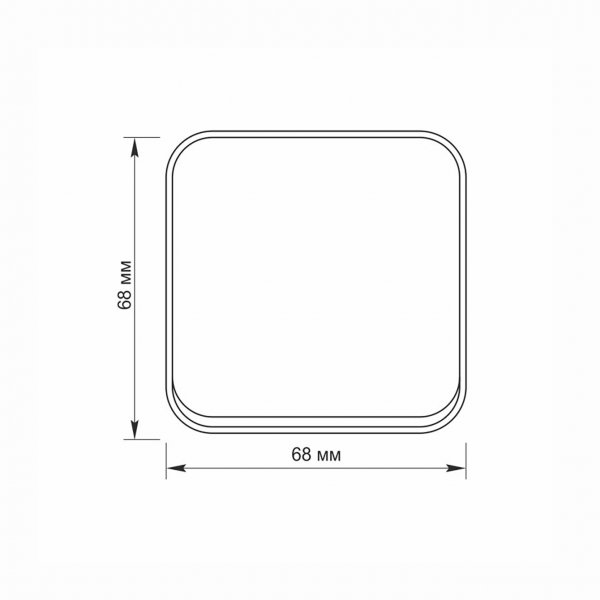 IP20 Выключатель внешний одноклавишный черный графит VIDEX BINERA