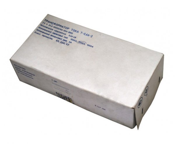 Трансформатор тока Т-0,66-2 2000/5 (класс 0,5) с медной шиной