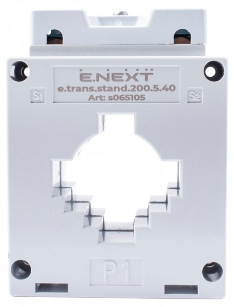 Трансформатор струму вимірювальний e.trans.stand.200.5.40, 200/5 А, клас 0,5, габарит 40 s065105