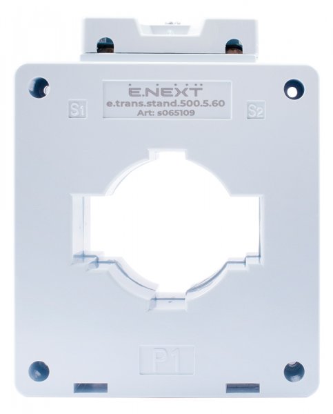 Трансформатор струму вимірювальний e.trans.stand.500.5.60, 500/5 А, клас 0,5, габарит 60 s065109
