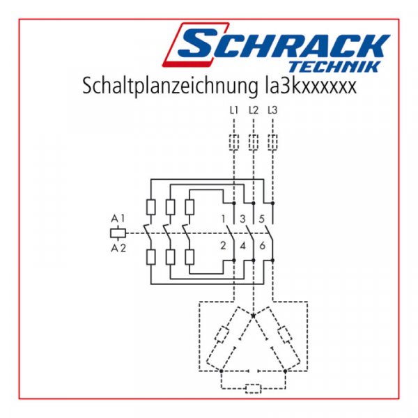 Контактор конденсаторний 3P 25 кВАр 220-240 1НО Schrack LA3K3233