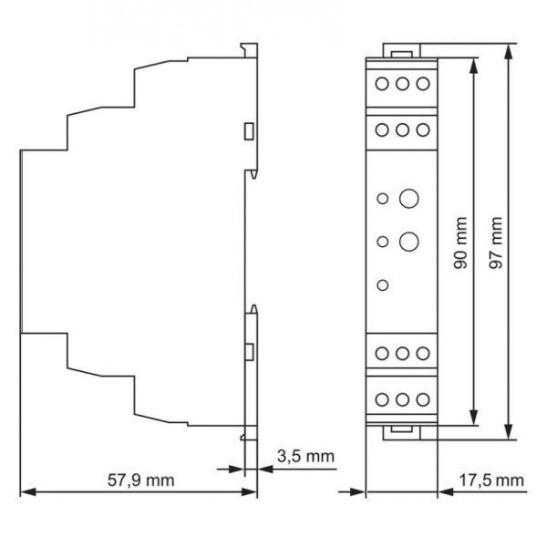 Таймер сигнальний функція ON-затримка AMPARO, 24VAC/DC+230VAC, 1 перекидний контакт, 5А Schrack ZRAE0011
