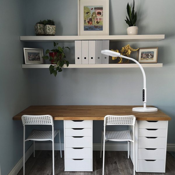 LED торшер белый VIDEX TF07W 14W 3000-5500K