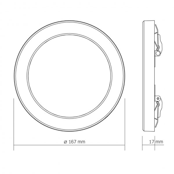 LED светильник круглый VIDEX DL6R 12W 3000K-4000K-6500K White