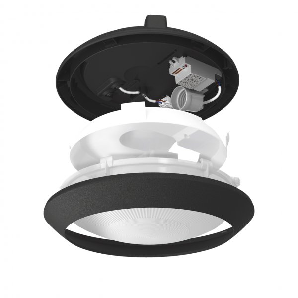 Светильник IP65 под лампу E27 VIDEX VL-BHR-E2726SB с датчиком движения